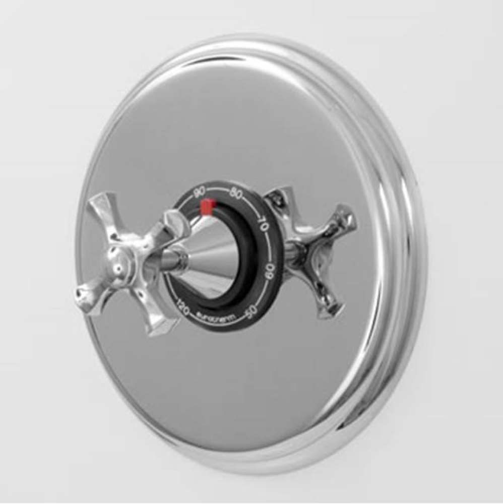3/4'' Thermostatic Set with 9'' Plate TRIM MALLORCA CHROME .26