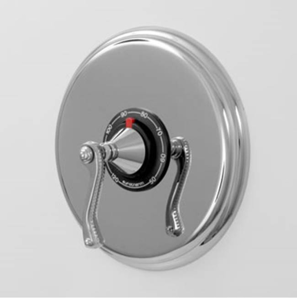 3/4'' Thermostatic Set,with 9'' Plate TRIM SIENA POLISHED GOLD .24