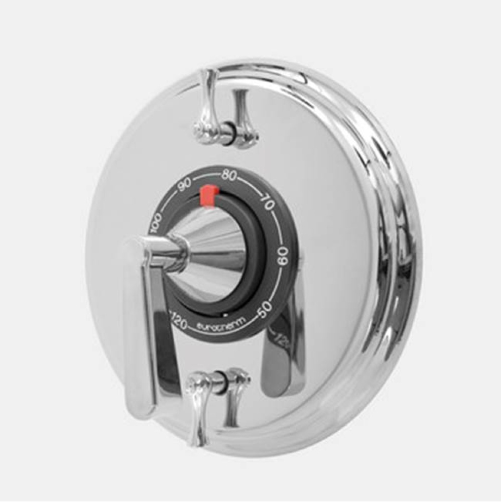 1/2'' Thermostatic Set, Two Volume Controls TRIM MODERNE POLISHED GOLD .24