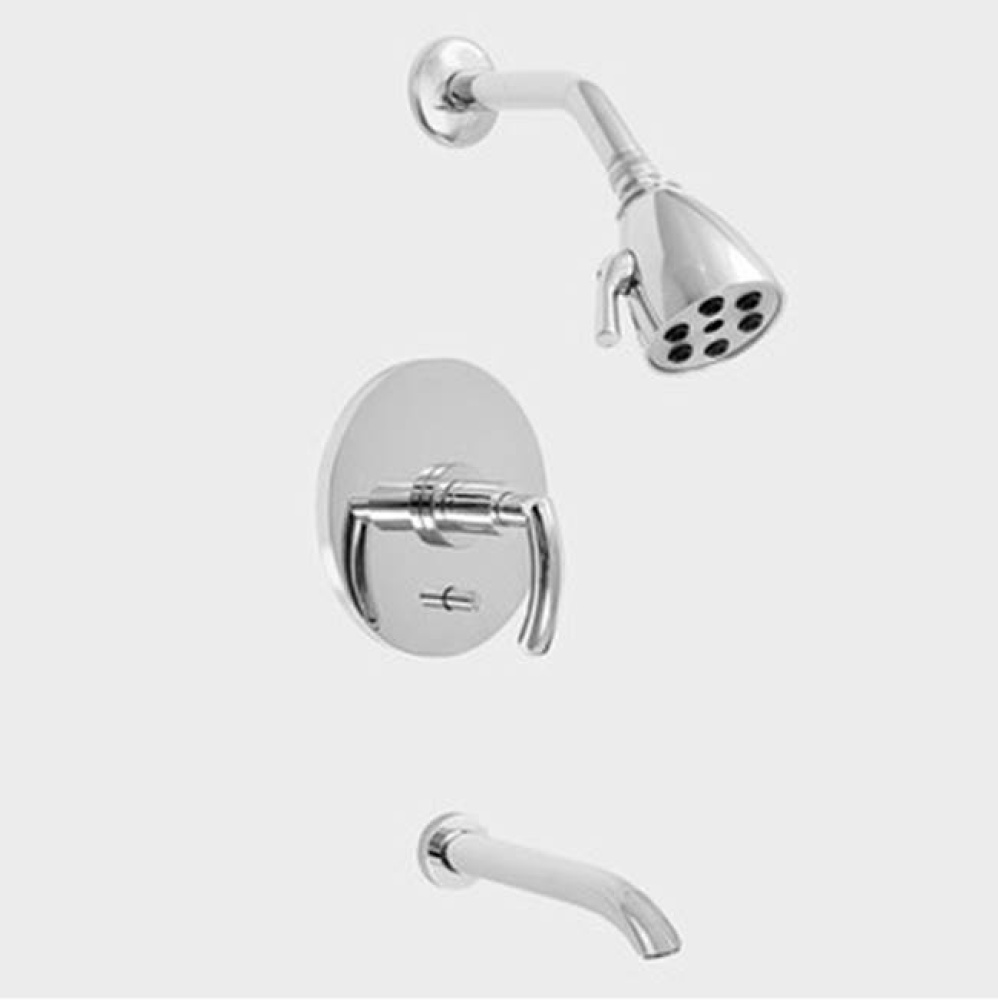 Pressure Balanced Tub & Shower Set Trim Prana Chrome .26