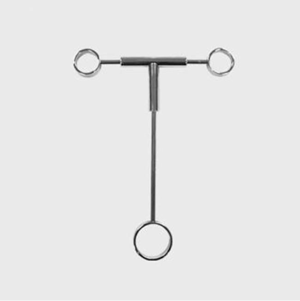 Telephone Handshower Stabilizer Tee CHROME .26