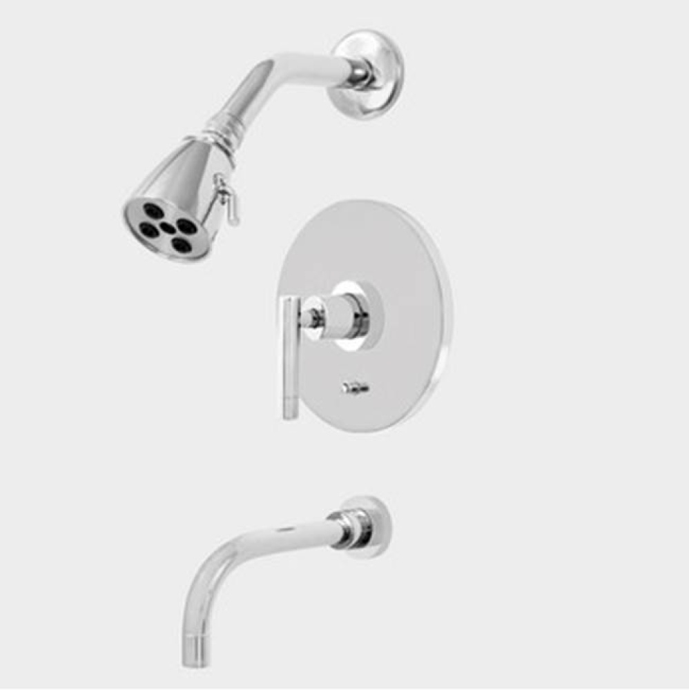 Pressure Balanced Tub & Shower Set Trim (Includes Haf And Wall Tub Spout) Polaris Ii Chrome .2