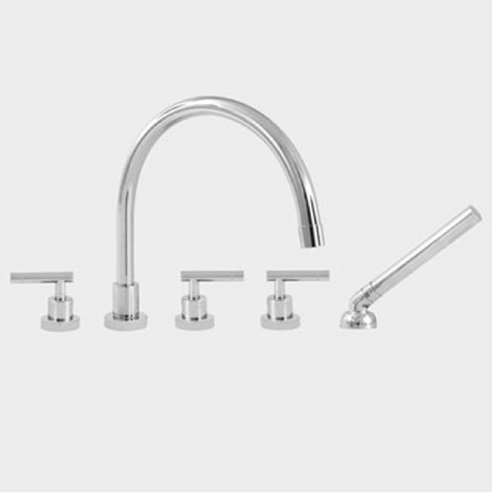 Roman Tub Set TRIM with Deckmount Handshower POLARIS II CHROME .26