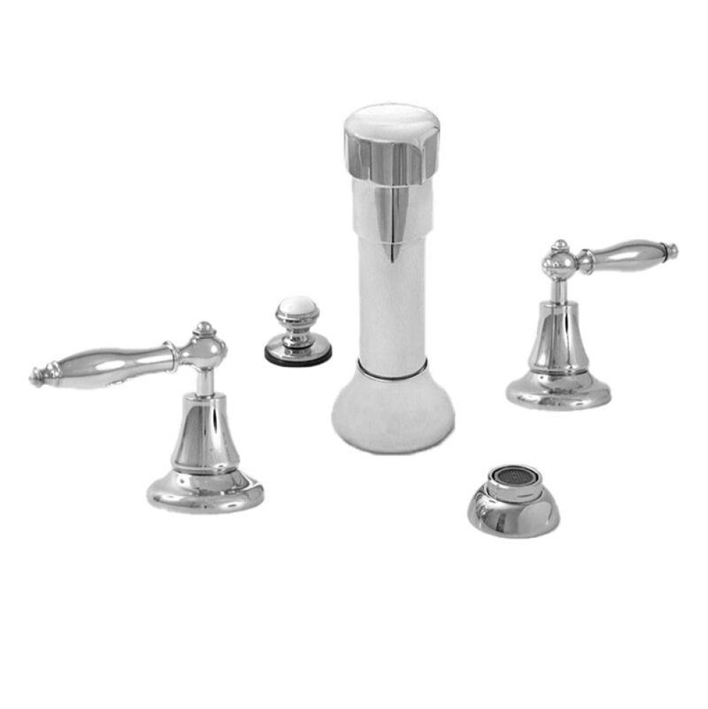 Bidet Set Complete with 466 Finial Lever in Black Oil Rubbed Bronze
