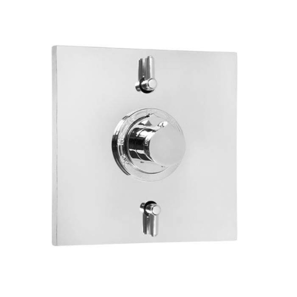 1/2'' Thermostatic Set, Two Volume Controls, TRIM NUANCE POLISHED GOLD .24