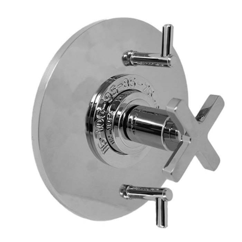 1/2'' Thermostatic Set, Two Volume Control, TRIM CARINA-X POLISHED GOLD .24