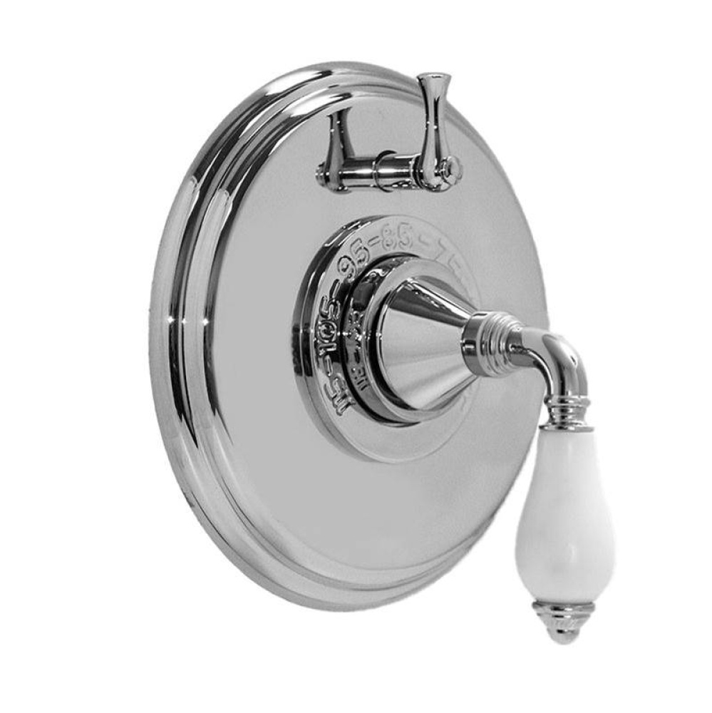 1/2'' Thermostatic Set, One Volume Control TRIM VENEZIA CHROME .26  HONEY ONYX
