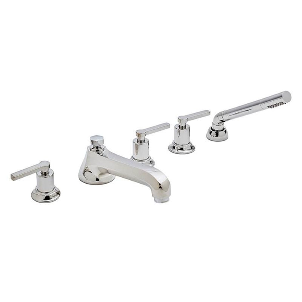 Roman Tub Set TRIM with Deckmount Handshower TRIBECA POLISHED GOLD .24