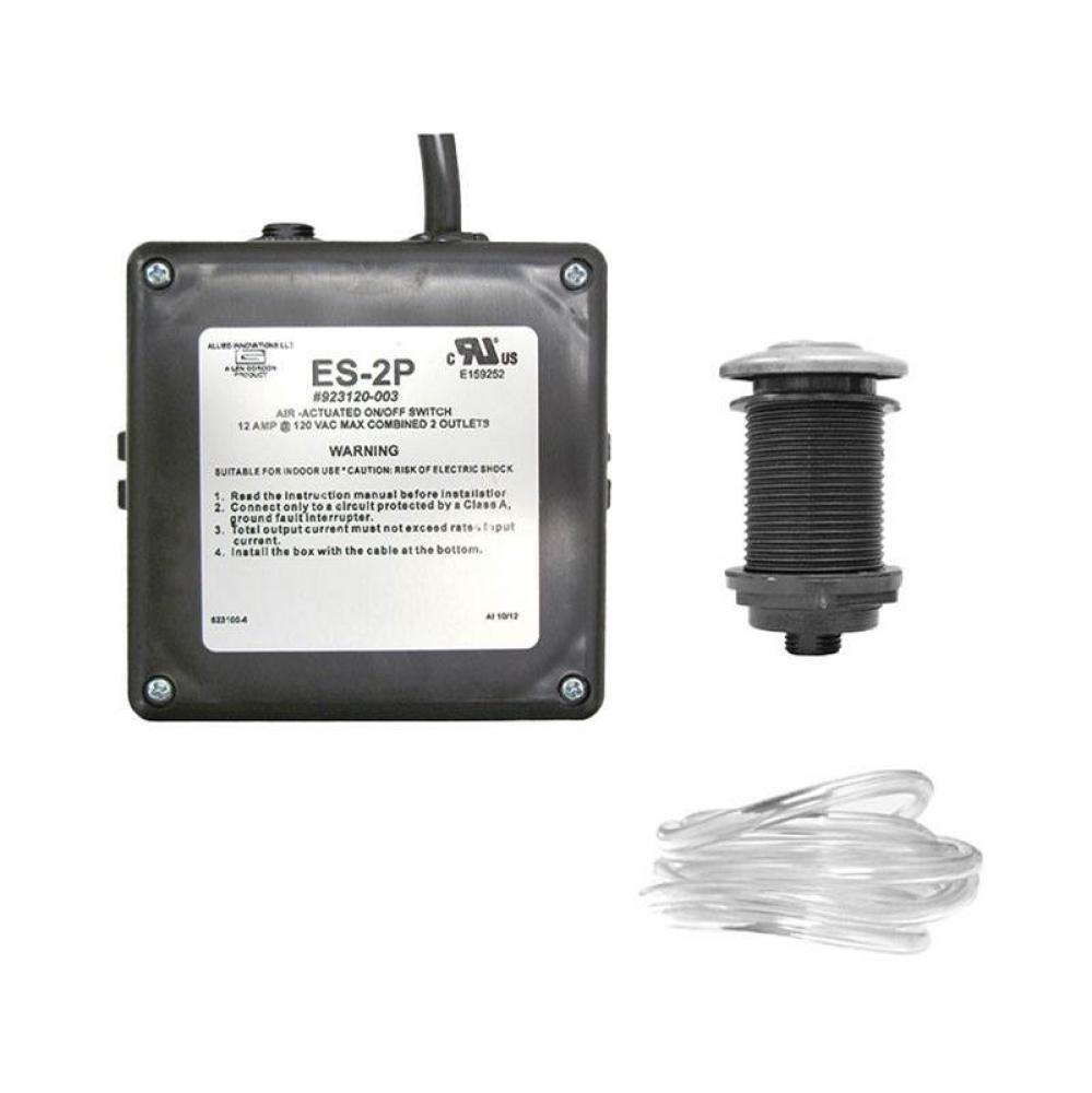Air Activated Switch Button for Disposal w/Controller Complete CHROME .26