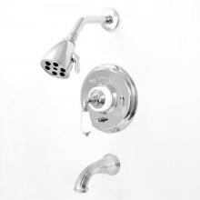 Sigma 1.322568DT.82G - 3200 Venezia Pressure Balanced Tub & Deluxe Shower W/ Forest Green Marble
