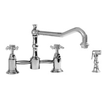 Sigma 1.3555032.26 - Pillar Style Kitchen Faucet with Handspray ST. MICHEL CHROME .26