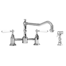 Sigma 1.3557032.26 - Pillar Style Kitchen Faucet with Handspray ORLEANS  CHROME .26