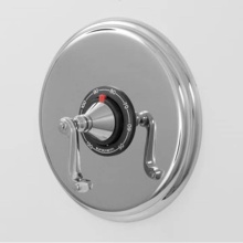 Sigma 1.001397DT.24 - 3/4'' Thermostatic Set with 9'' Plate TRIM HAMPSHIRE POLISHED GOLD .24