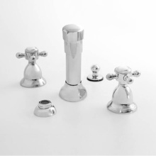 Sigma 1.001490.24 - Bidet Set Complete ALEXANDRIA POLISHED GOLD .24