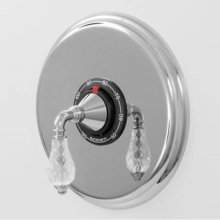 Sigma 1.006597DT.24 - 3/4'' Thermostatic Set with 9'' Plate TRIM LUXEMBOURG POLISHED GOLD .24