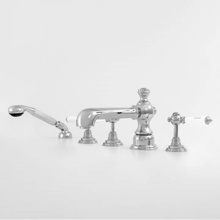 Sigma 1.187693T.24 - Roman Tub Set TRIM with Deckmount Handshower WALDORF POLISHED GOLD .24