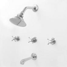 Sigma 1.187833FT.G2 - 1800 Sussex 3 Valve Tradtional Tub & Shower Set___Trim Only