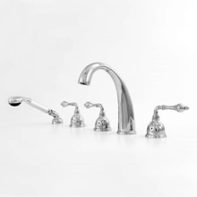 Sigma 1.808193T.80 - Roman Tub Set TRIM with Deckmount Handshower HOUSTON SABLE BRONZE .80