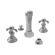 Sigma 7.0002190.24 - Bidet Set Complete with 021 Drop Cross Handle in Polished Gold