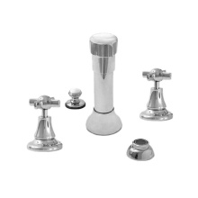 Sigma 7.0046390.23 - Bidet Set Complete with 463 Cross Handle in Brushed Bronze PVD