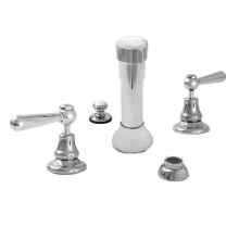 Sigma 7.0048490.82 - Bidet Set Complete with 484 Straight Lever in Antique Brass
