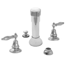 Sigma 7.0048690.35 - Bidet Set Complete with 486 Finial Lever in Aged Brass
