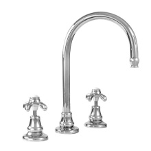Sigma 7.5548108.52 - Rutherford Widespread Lavatory Set with 481 Drop Cross Handle in Polished White