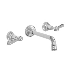 Sigma 7.5548407T.24 - Rutherford Wall/Vessel Lavatory Trim with 484 Straight Lever in Polished Gold