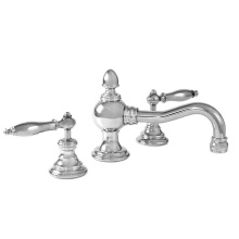 Sigma 7.5602608.31 - Cote D'Or Widespread Lavatory Set with 026 Finial Lever in Polished Black