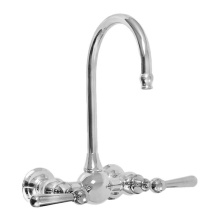 Sigma 7.57484033.24 - Sancerre Wallmount Kitchen or Bar Faucet with 484 Straight Lever in Polished Gold