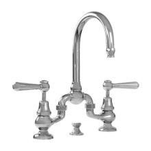 Sigma 7.5748408.42 - Sancerre Bridge Lavatory Set with 484 Straight Lever in Satin Nickel PVD
