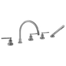 Sigma 1.342893T.24 - Roman Tub Set TRIM with Deckmount Handshower CARINA POLISHED GOLD .24