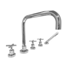 Sigma 1.444893T.24 - Roman Tub Set TRIM with Deckmount Handshower NOVA II POLISHED GOLD .24