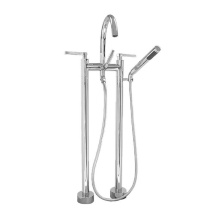 Sigma 1.0028520T.26 - Two-hole Contemporary Floormount Tub Filler TRIM CARINA CHROME .26