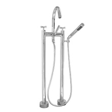 Sigma 1.0048520T.26 - Two-hole Contemporary Floormount Tub Filler TRIM NOVA II CHROME .26