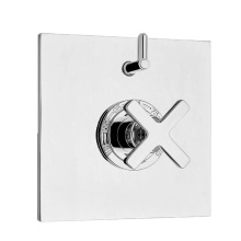 Sigma 1.053996.V1T.24 - 1/2'' Thermostatic Set, One Volume Control, TRIM TRIBECA-X POLISHED GOLD .24