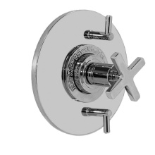 Sigma 1.070896.V2T.24 - 1/2'' Thermostatic Set, Two Volume Controls, TRIM STELLA-X POLISHED GOLD .24