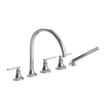 Sigma 1.129793T.24 - Roman Tub Set TRIM  with Deckmount Handshower CAPELLA POLISHED GOLD .24