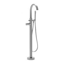 Sigma 1.1600530T.21 - Contemporary Floormount Single-Hole Tub Filler Trim Polished Silver .21