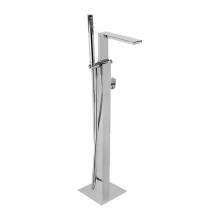 Sigma 1.2300530T.78 - Floormount Tub Filler W/Handshower Trim Satin Silver .78