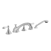 Sigma 1.404393T.24 - Roman Tub Set TRIM with Deckmount Handshower NEW HAMPTON POLISHED GOLD .24