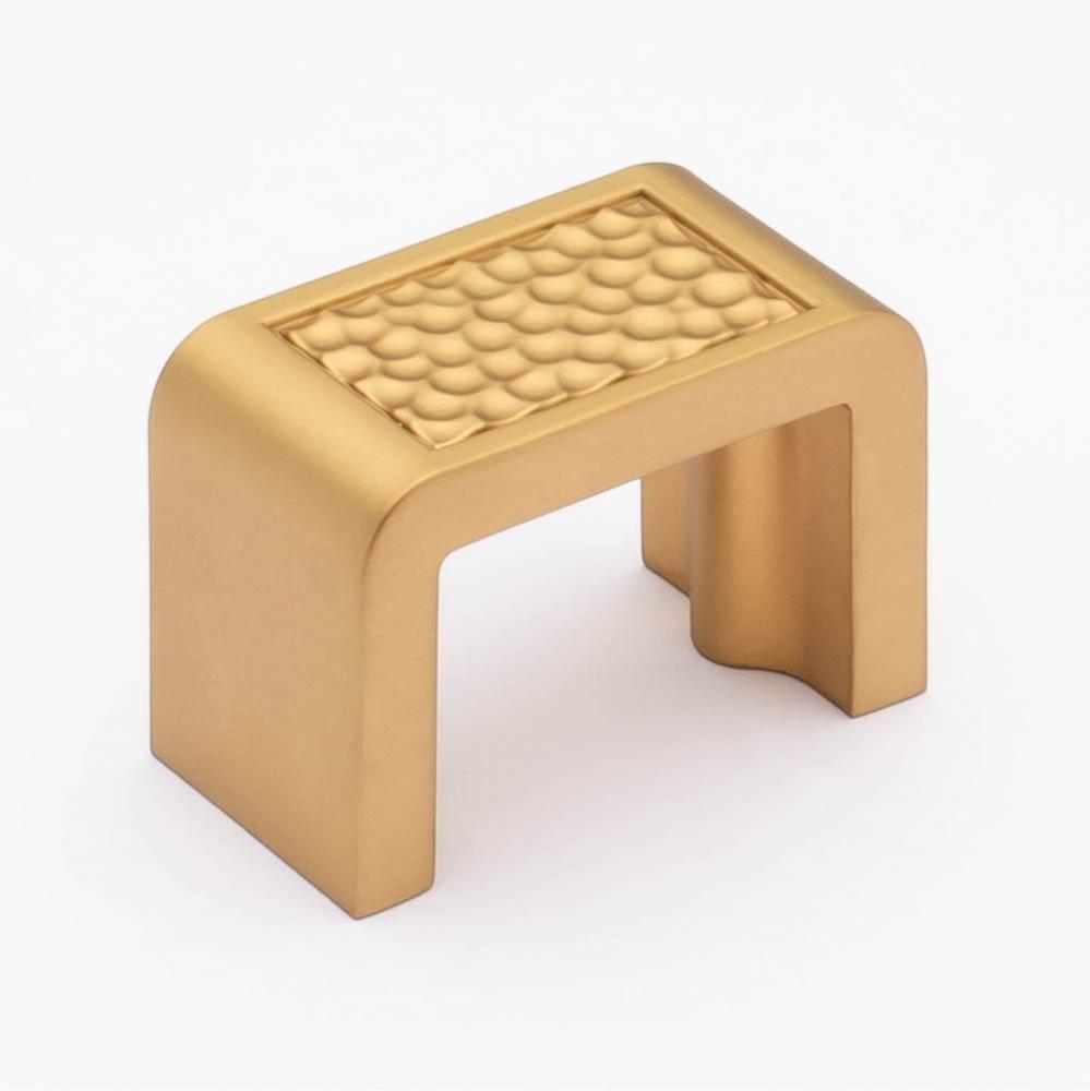 Hammered Knob In Satin Brass