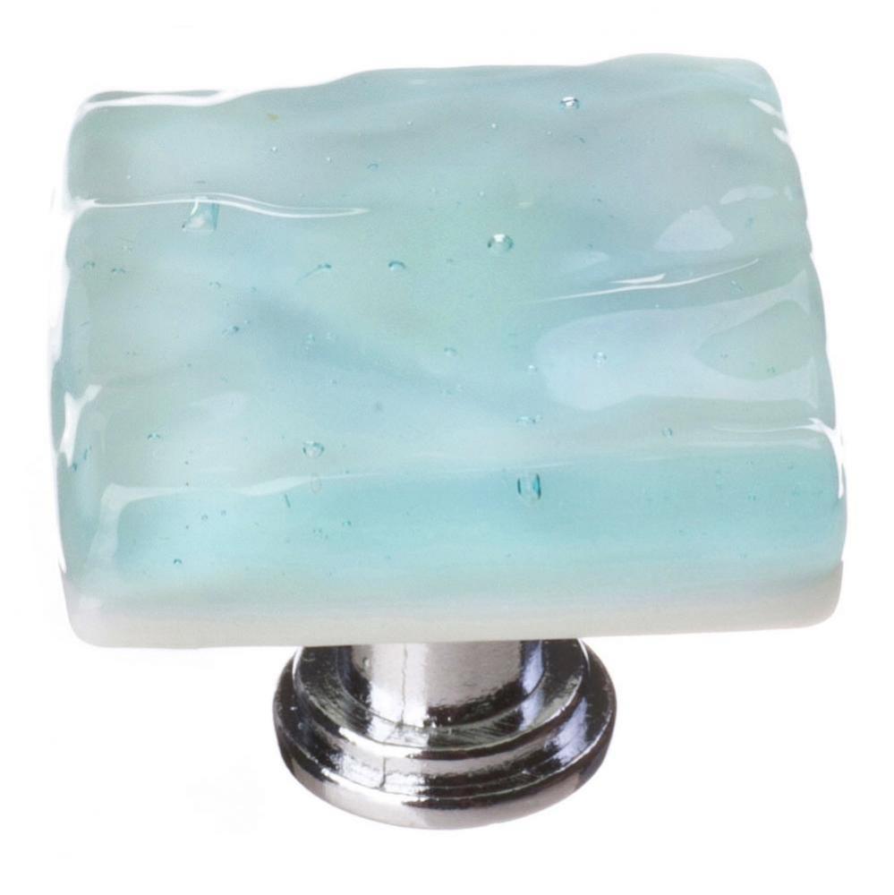 Glacier Light Aqua Knob With Oil Rubbed Bronze Base