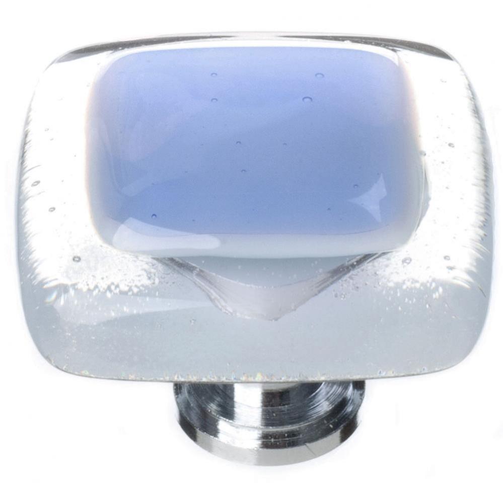 Reflective Sky Blue Knob With Oil Rubbed Bronze Base