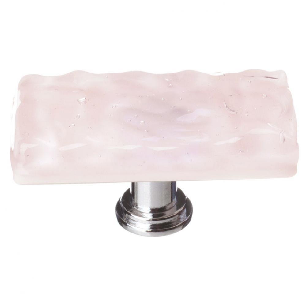 Glacier Rose Long Knob With Oil Rubbed Bronze Base