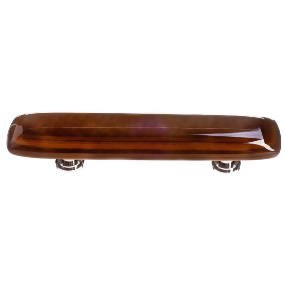 Stratum Woodland & Umber Pull With Polished Chrome Base