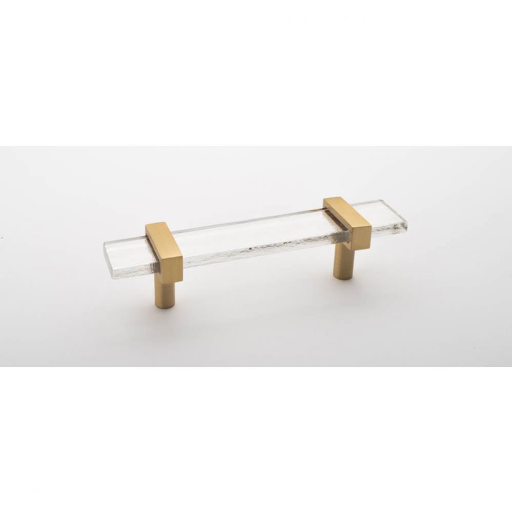 5.5'' Adjustable Clear Pull With Satin Brass Base