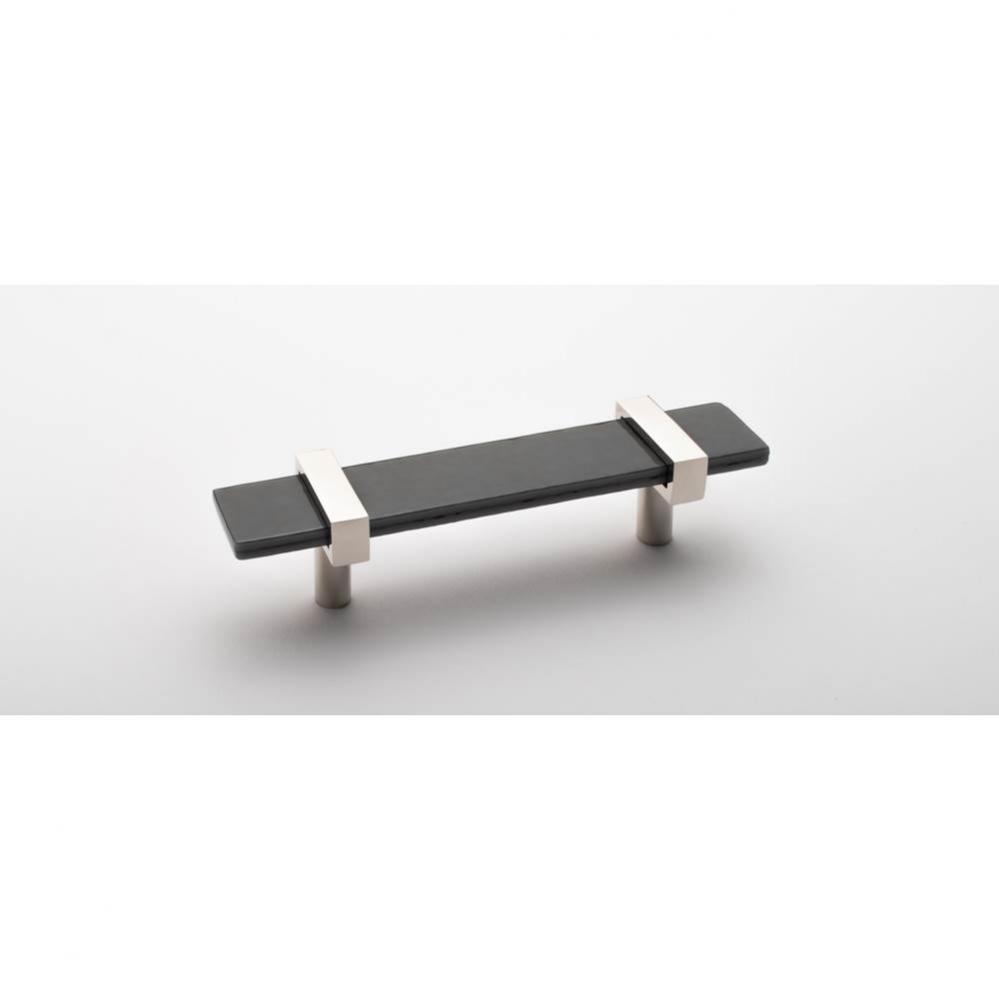 5.5'' Adjustable Slate Gray Pull With Polished Nickel Base