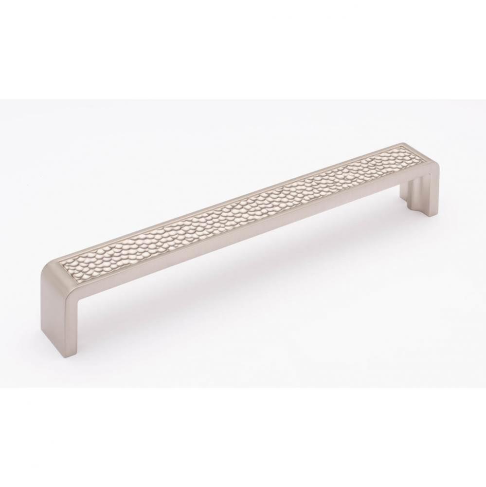 Hammered 8'' Pull In Satin Nickel