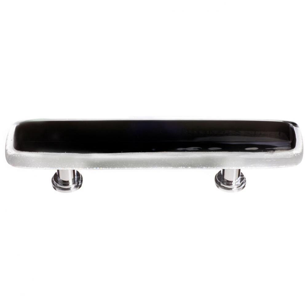 Reflective Black Pull With Satin Nickel Base